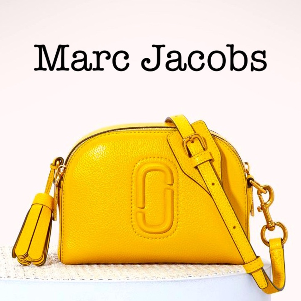 Marc Jacobs The Shutter Yellow Leather Crossbody Bag - Picture 1 of 16